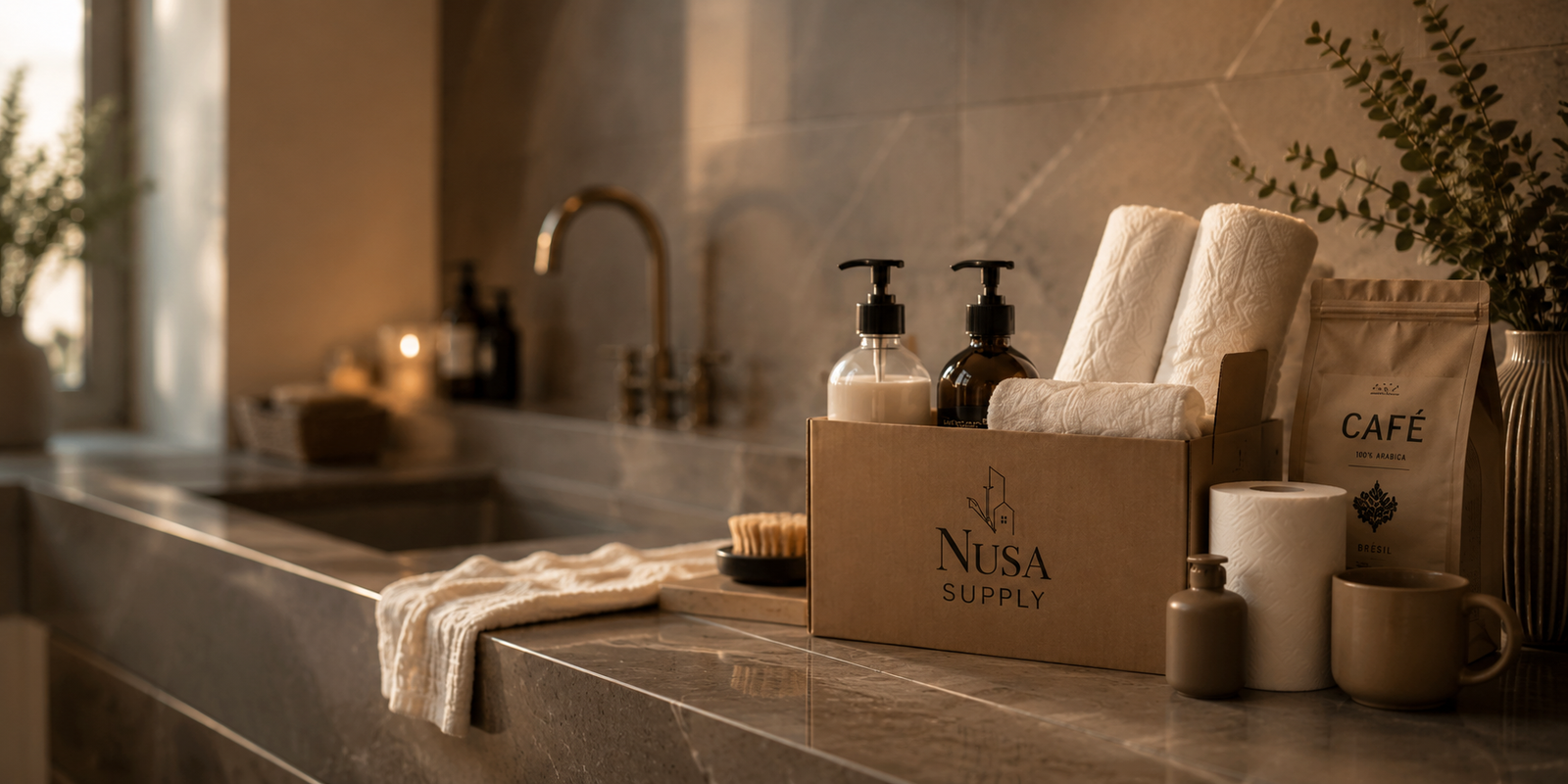 Nusa Supply — consommables pour locations courte durée